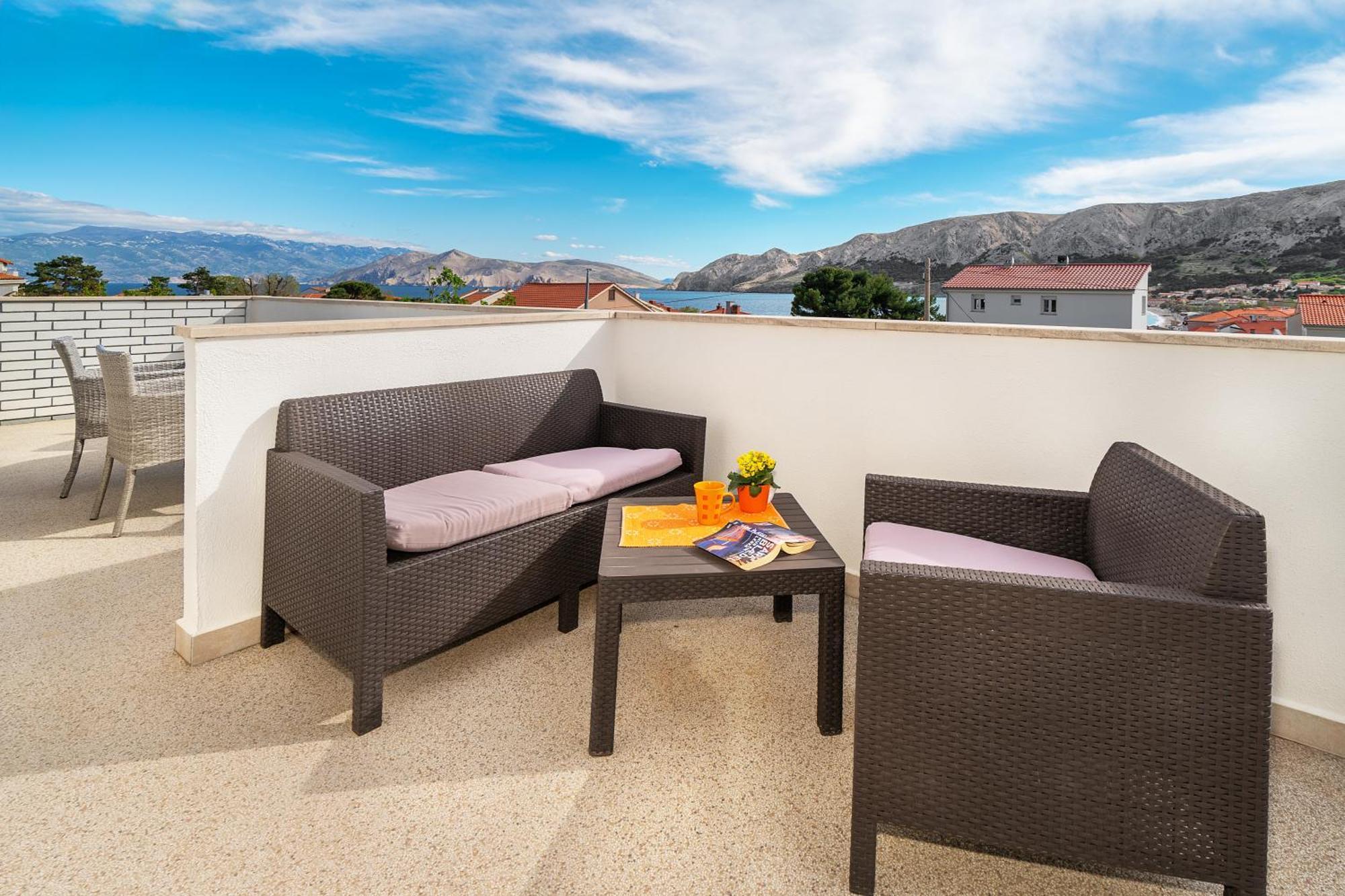 Apartments Sucur With Terrace Baška Dış mekan fotoğraf
